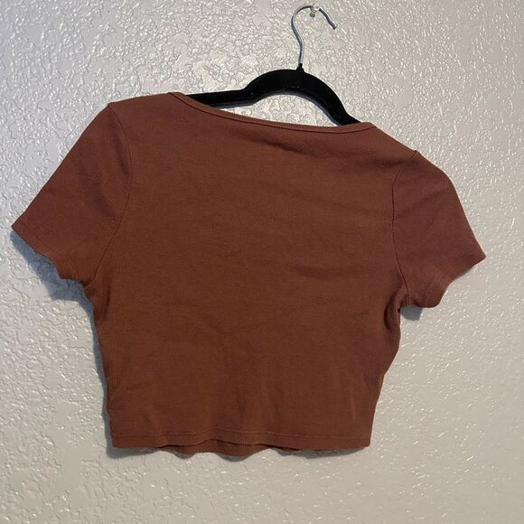 PacSun brown sculpting crop top - Picture 5 of 6